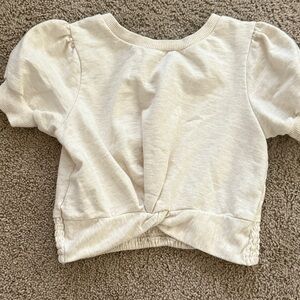 Habitual Cream Ribbed Knit Top